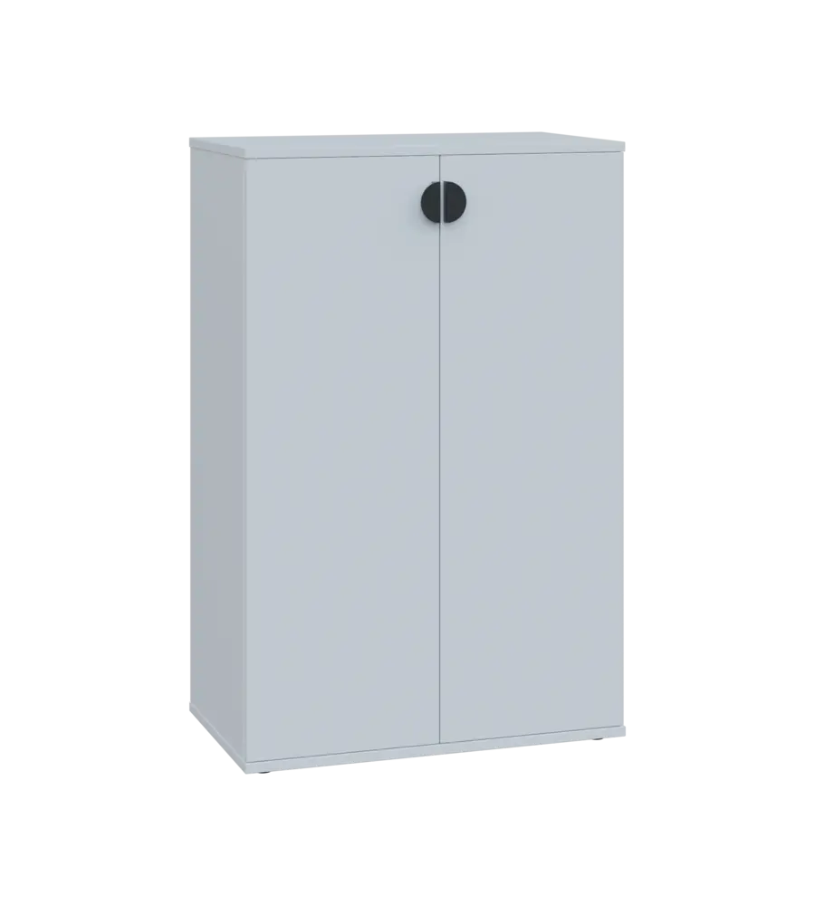 TN 3 - 7D kancelářská skříň, 2-dveřová, 1107x720x400, bílá